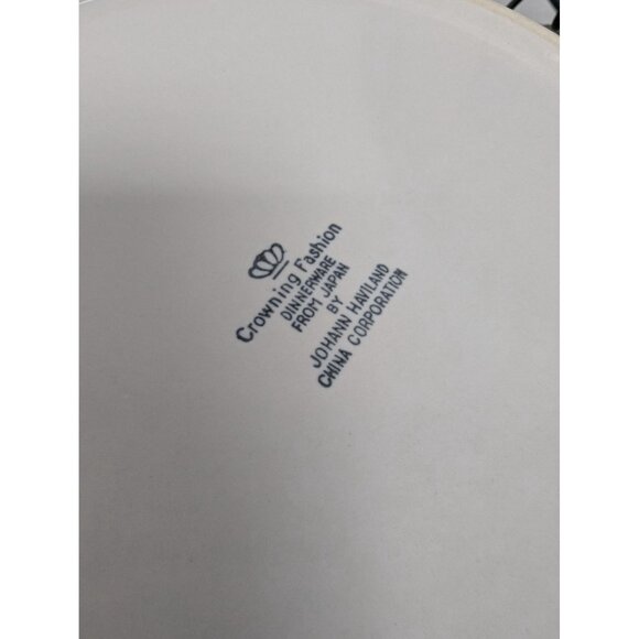 Vintage Johann Haviland Blue Bouquet Crowning Fashion Dinner Plates Set of 3 - Picture 6 of 6